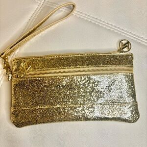Adrienne Vittadini Gold Clutch